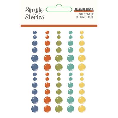 Simple Stories Safe Travels - Enamel Dots